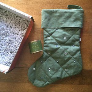 Madewell stocking+candle gift box NWOT